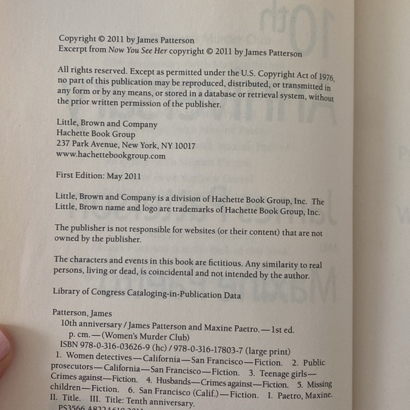 James Patterson First Edition Books - 9th Judgement, 10th Anniversary, 11th Hour - Picture 7 of 13